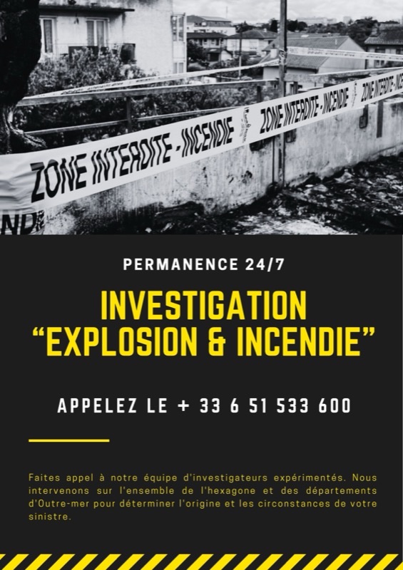 Permanence Investigation Explosion & Incendie — WhatsApp +33 6 51 533 600